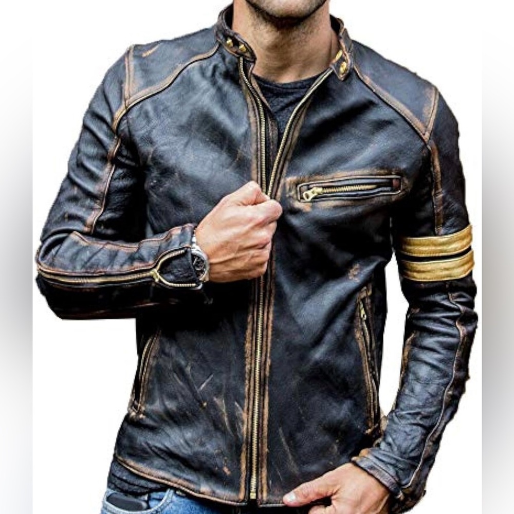 Men’s Leather riding jacket Large